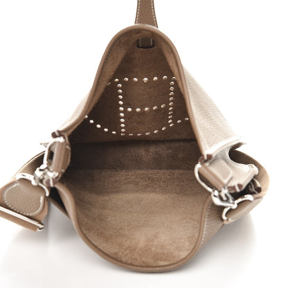 Hermes Taurillon Clemence Evelyne III PM Etoupe 5 of 9