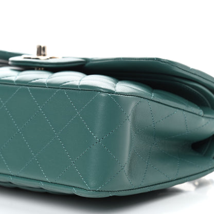 Chanel Lambskin Quilted Small Double Flap Green 9 of 9