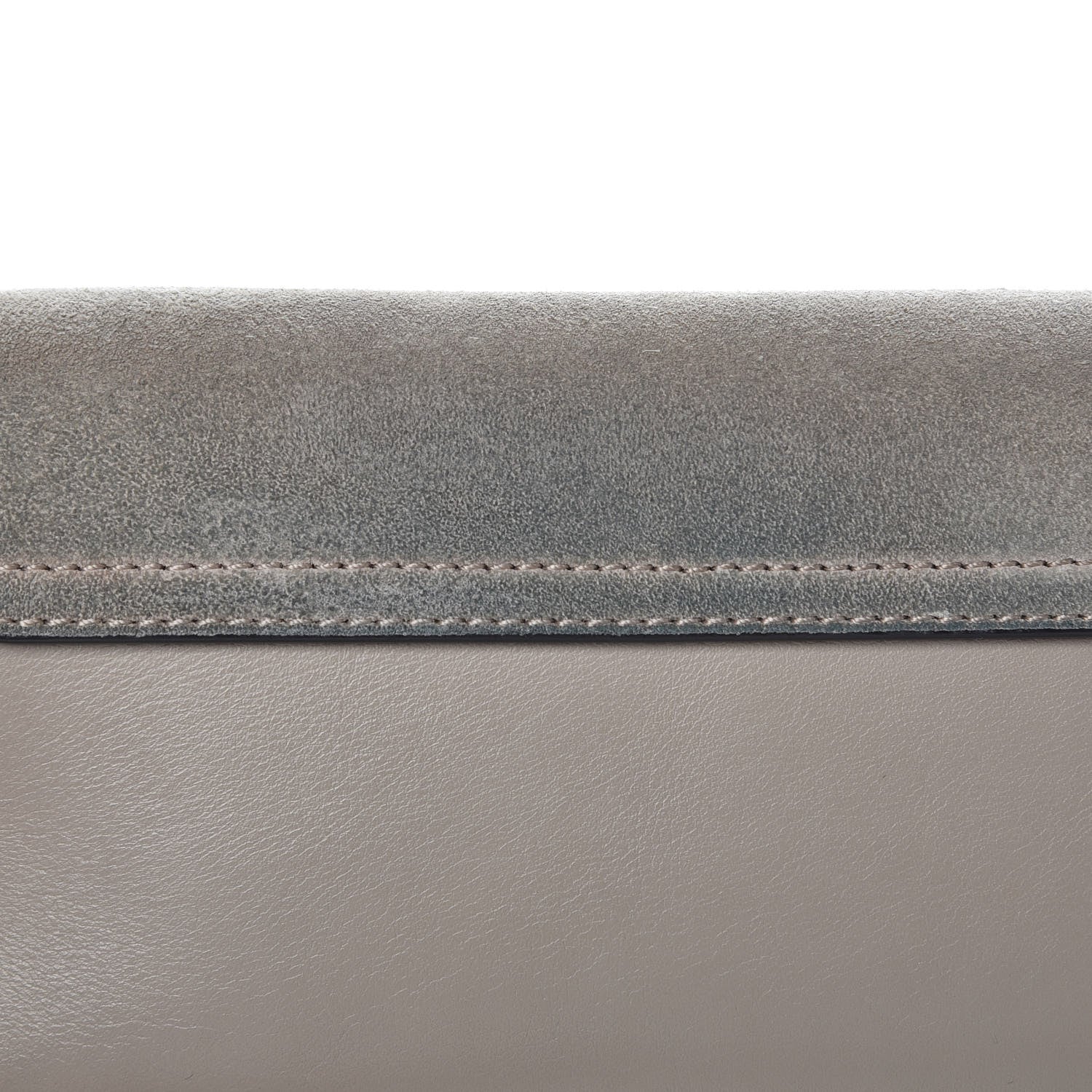 Chloe Suede Calfskin Mini Faye Shoulder Bag Motty Grey 11 of 11