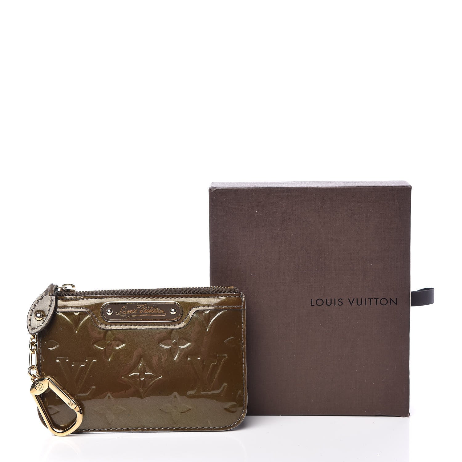 Louis Vuitton Vernis Key Pouch Vert Bronze 10 of 10