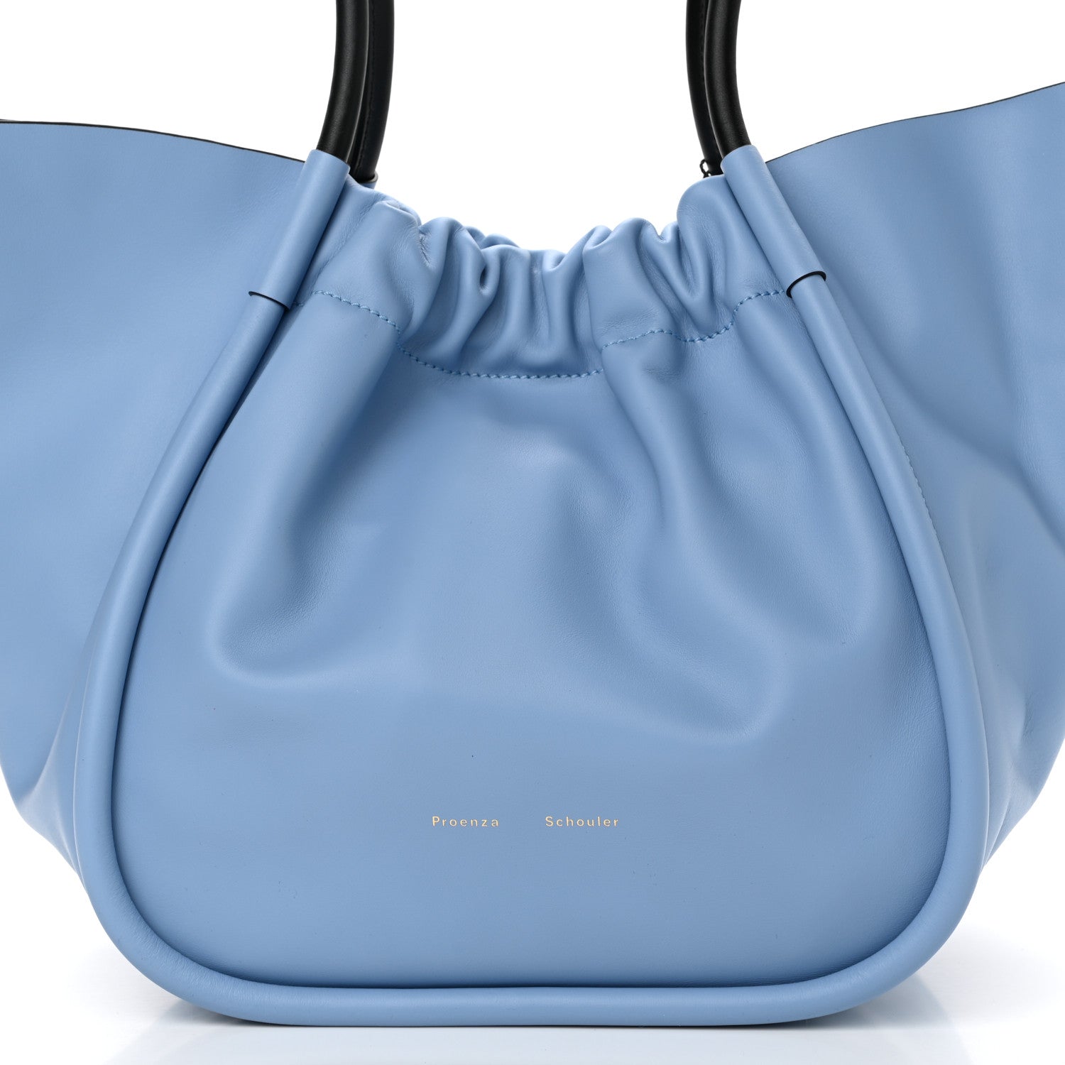 Proenza Schouler Calfskin Large Ruched Tote Sky Blue 8 of 10