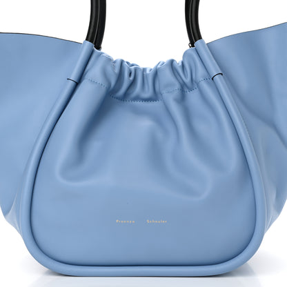 Proenza Schouler Calfskin Large Ruched Tote Sky Blue 8 of 10