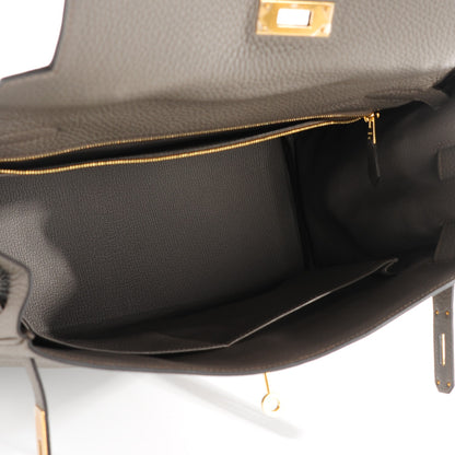 Hermes Taurillon Clemence Kelly Retourne 32 Etain 17 of 23