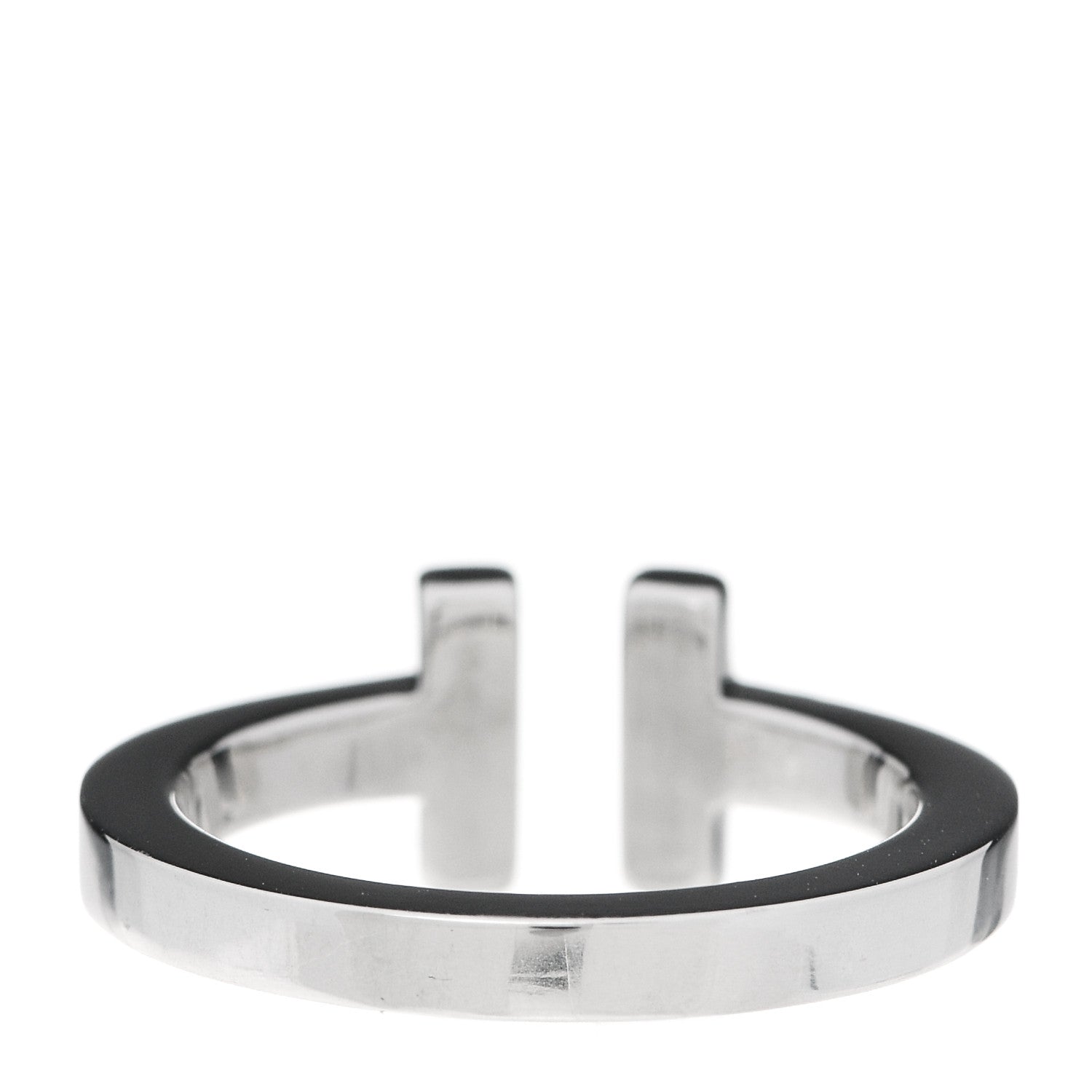 Tiffany Sterling Silver T Square Ring 52 6 3 of 4