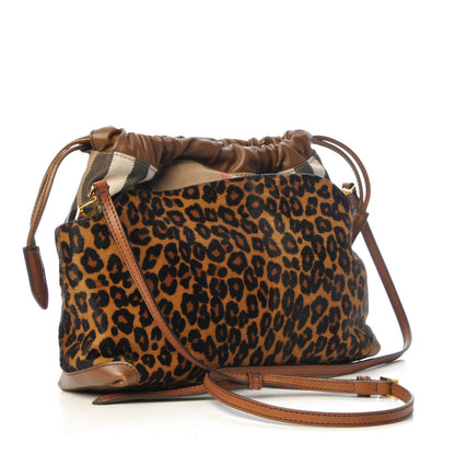 Burberry House Check Calf Hair Leopard Print Little Crush 3 of 10