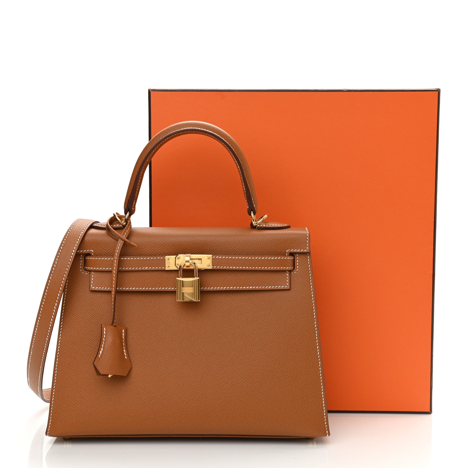 Hermes Epsom Kelly Sellier 25 Gold 11 of 11