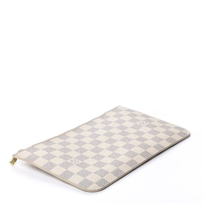 Louis Vuitton Damier Azur Neverfull MM GM Pochette Rose Ballerine 3 of 9