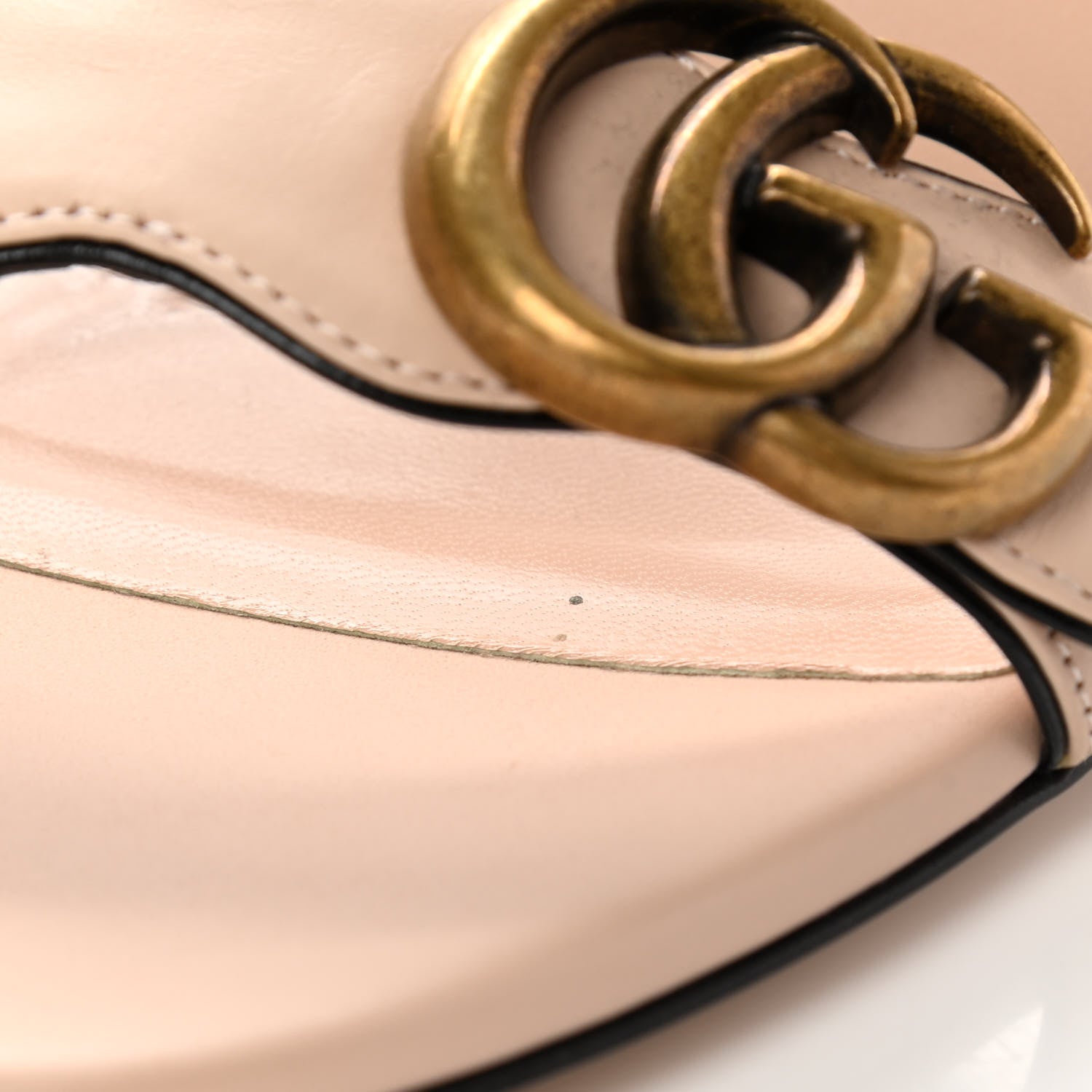 Gucci Lifford Calfskin GG Marmont Ankle Wrap 75mm Sandals 37 Skin Rose 9 of 10