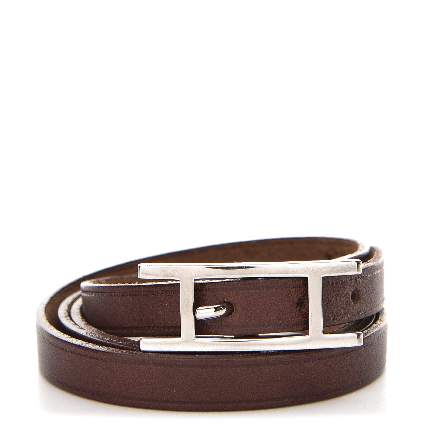 Hermes Box Hapi 3 MM Triple Tour Wrap Bracelet M Toundra 1 of 4