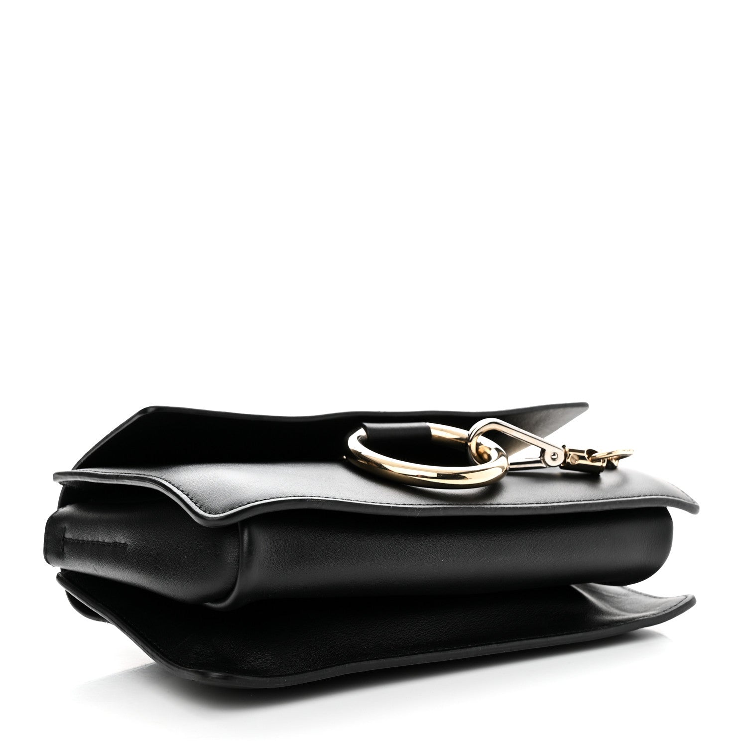 Chloe Suede Calfskin Small Faye Shoulder Bag Black 4 of 10