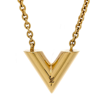 Louis Vuitton Essential V Necklace Rose Gold 4 of 7