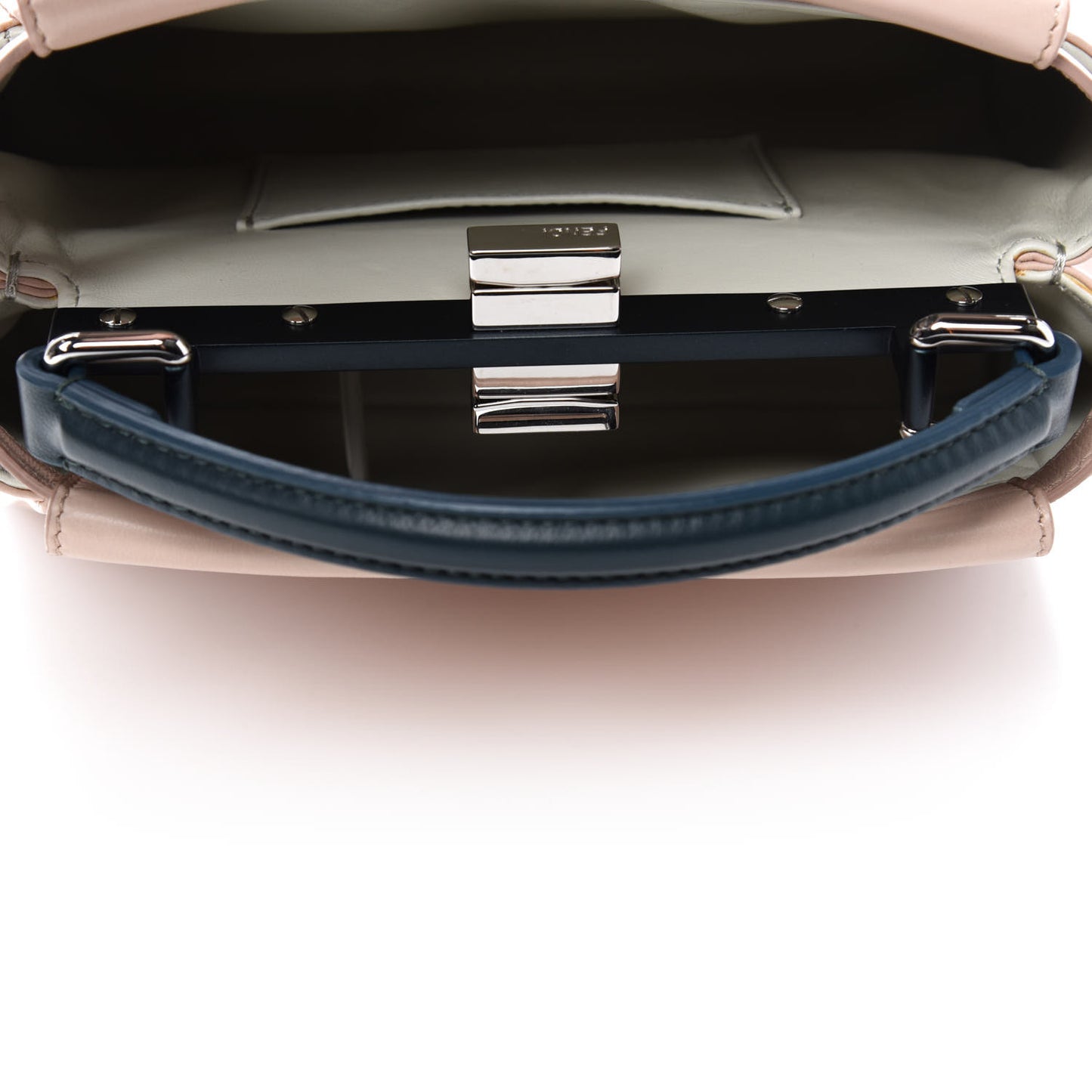 Nappa Colorblock Mini Peekaboo Iconic Satchel Soap Amazzonia Opal