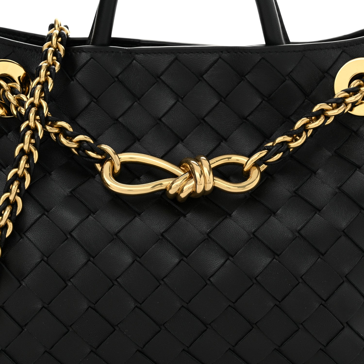 Bottega Veneta Nappa Intrecciato Small Andiamo Shoulder Bag Black 7 of 9