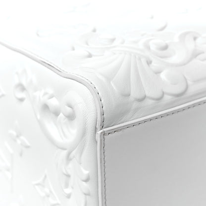 Louis Vuitton Calfskin LV Ornament Sac Plat 24H Optic White 9 of 14
