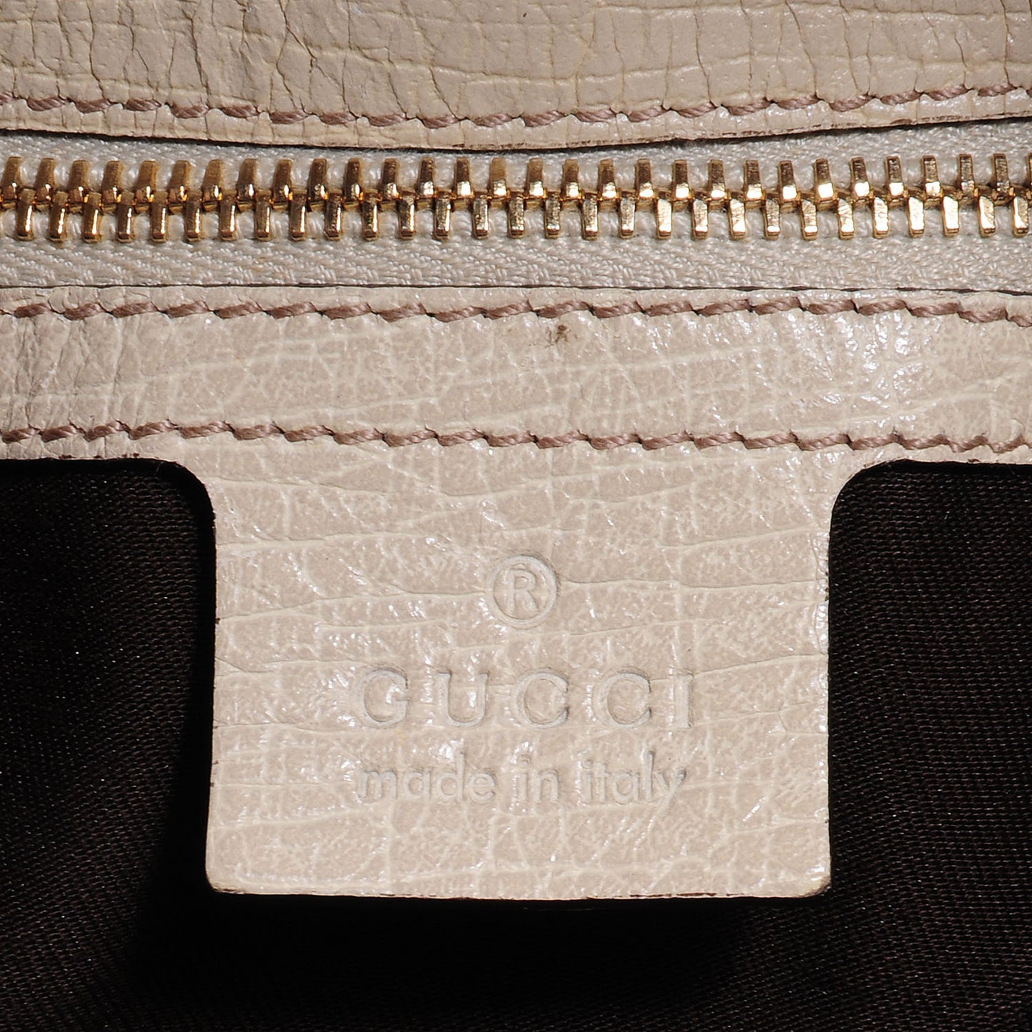 Monogram Large Horsebit Chain Hobo Off White
