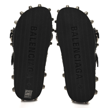 Balenciaga Agneau Arena Cagole Mens Slide Sandals 40 Black 5 of 7