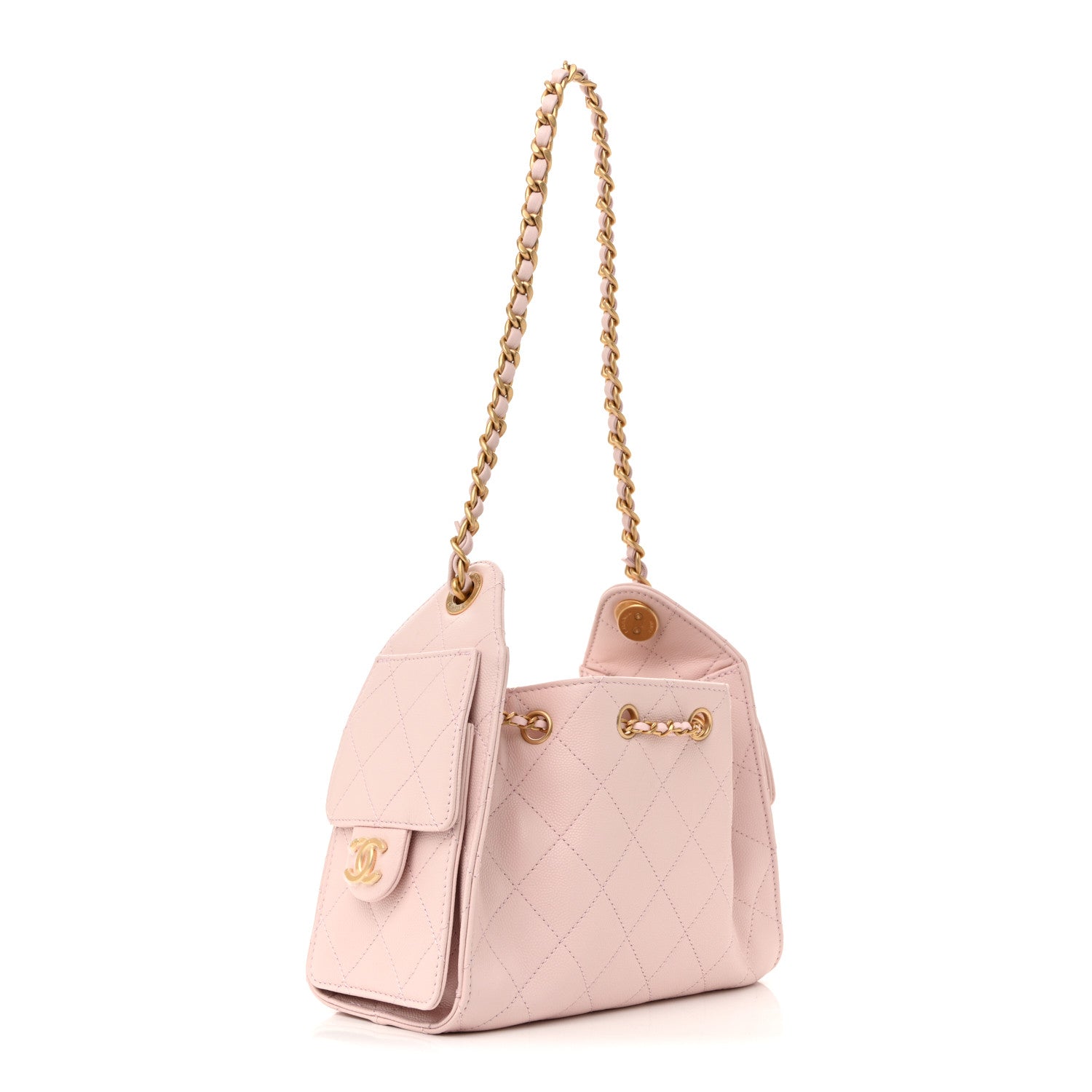 Chanel Caviar Quilted Mini Chanel 25 Handbag Light Pink 3 of 11