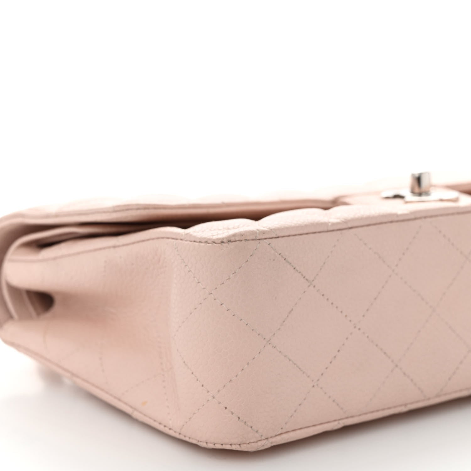 Chanel Caviar Quilted Medium Double Flap Light Pink 9 of 13