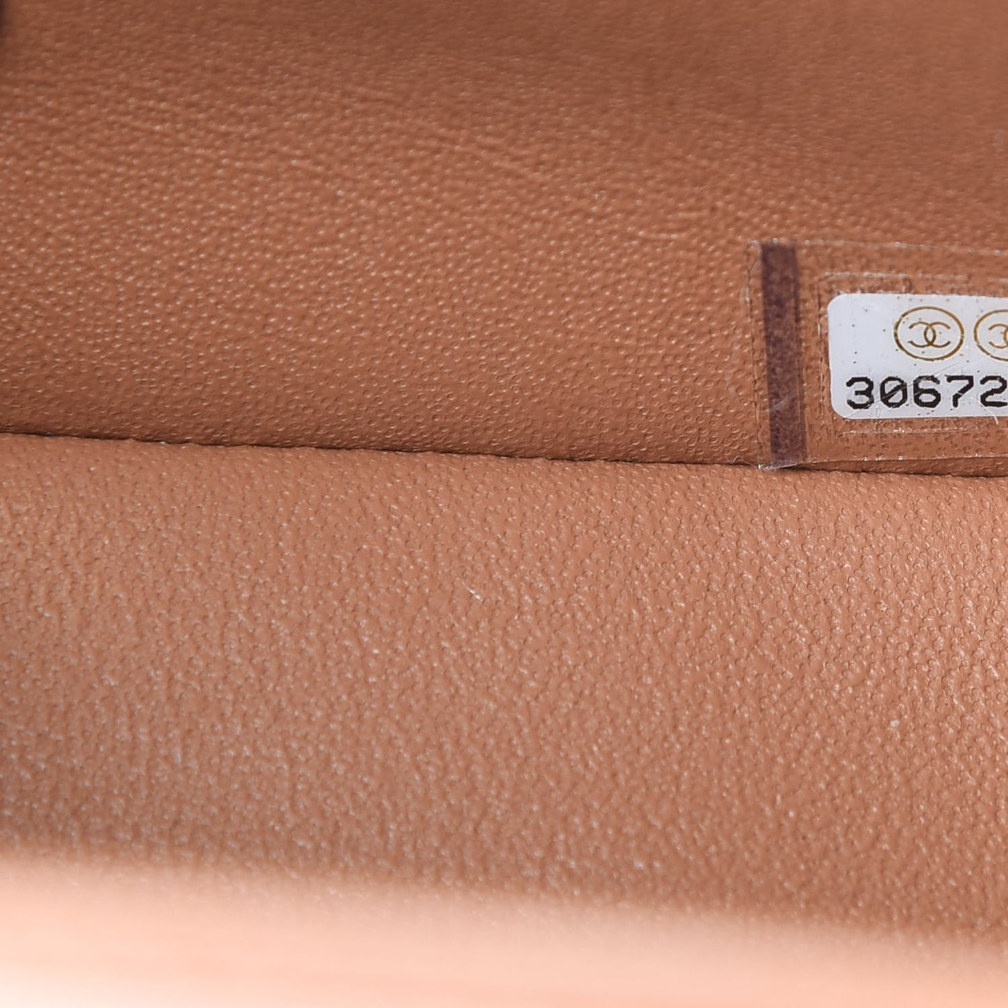Lambskin Quilted Mini Rectangular Flap Brown