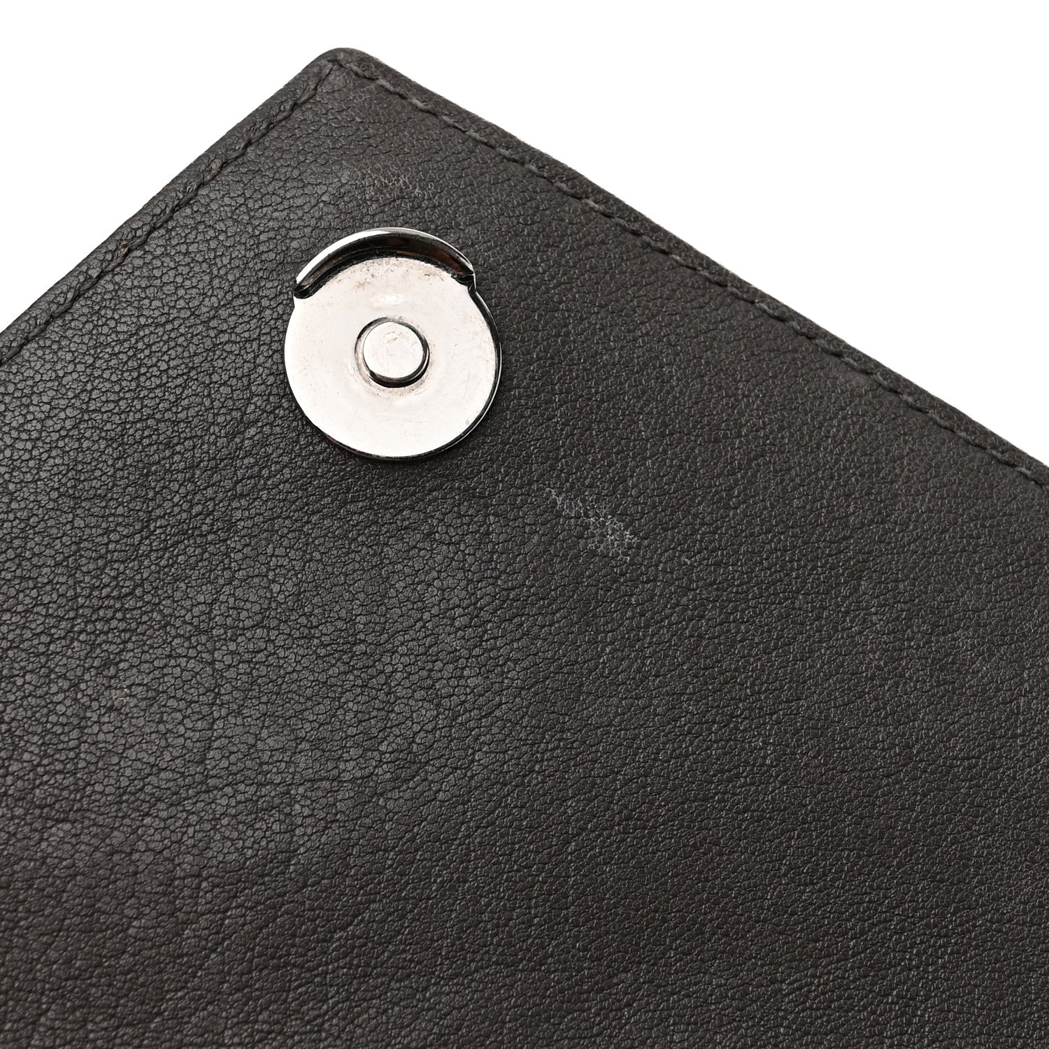 Saint Laurent Sheepskin Matelasse Chevron Monogram Medium College Bag Light Coal 15 of 20