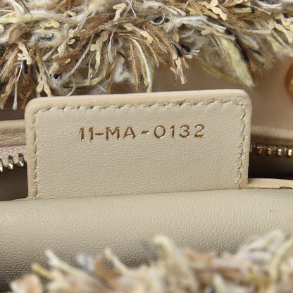 Christian Dior Tweed Crystal Fringe Medium Lady Dior Beige 7 of 18