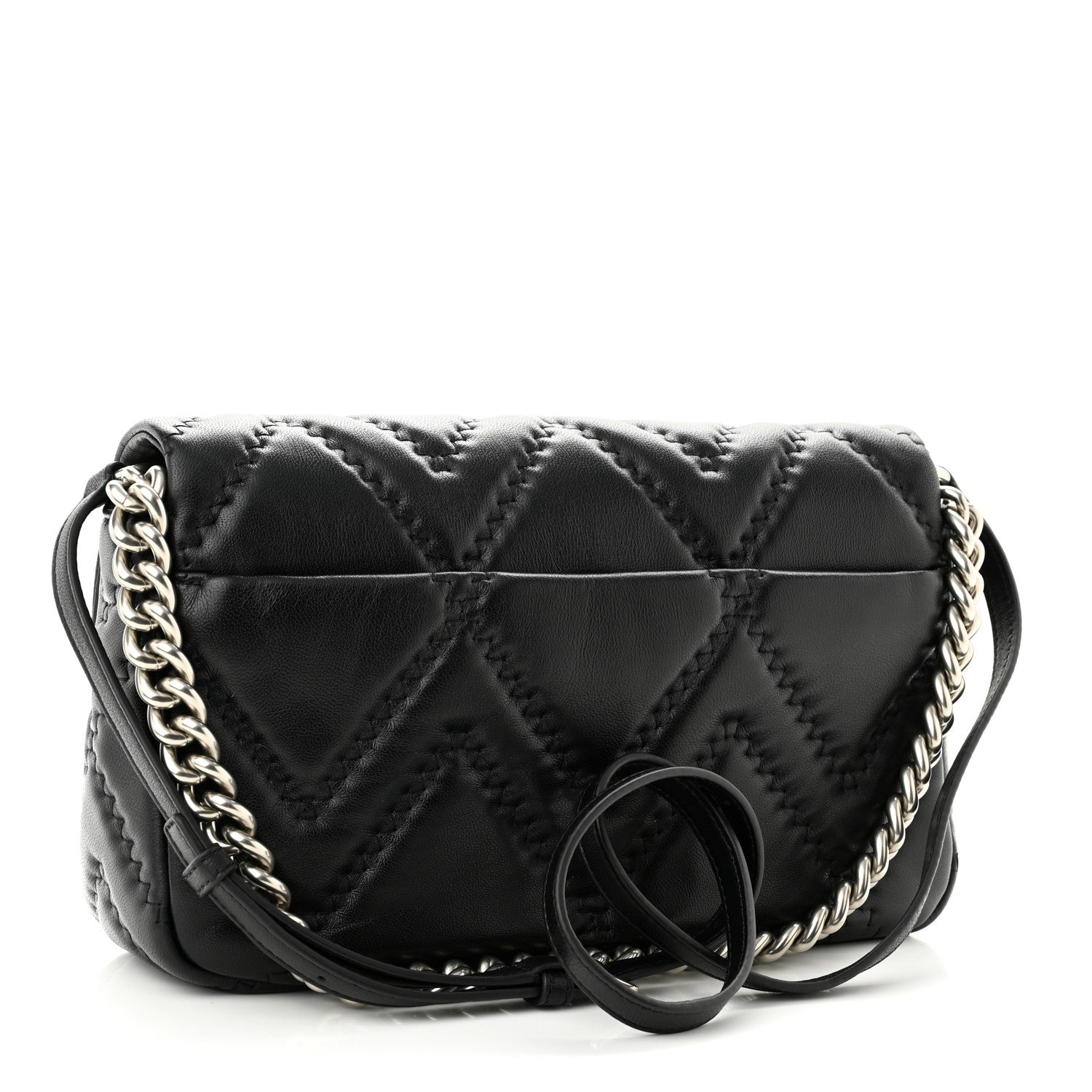 Marc Jacobs Lambskin Quilted J Marc Large Shoulder Bag Black 3 of 10