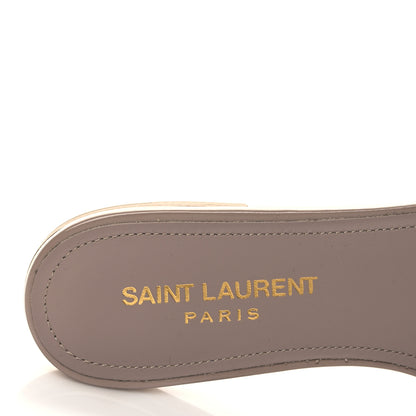 Saint Laurent Patent Tribute 05 Slide Sandals 36.5 Rosa Antico 7 of 9