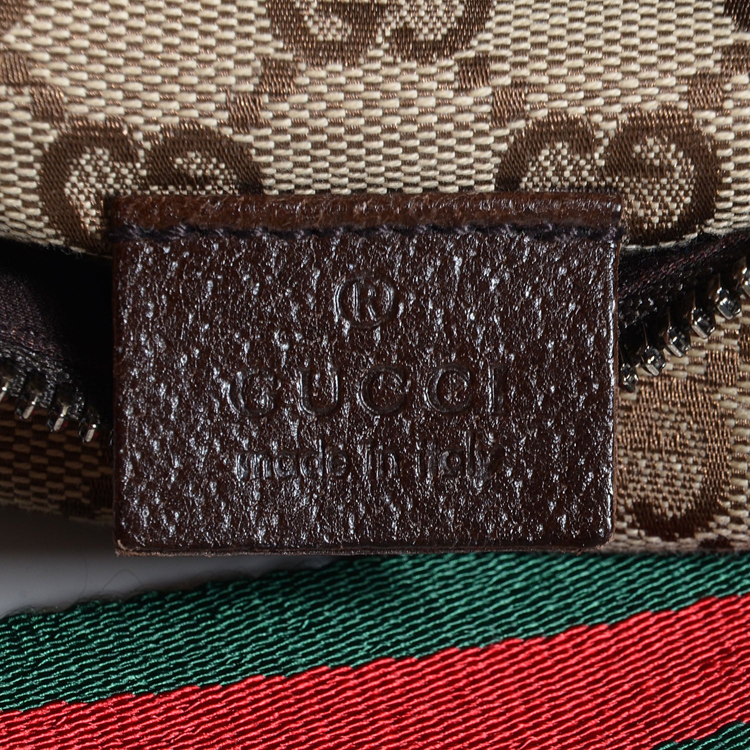 Gucci Monogram Web Belt Bag Dark Brown 6 of 8