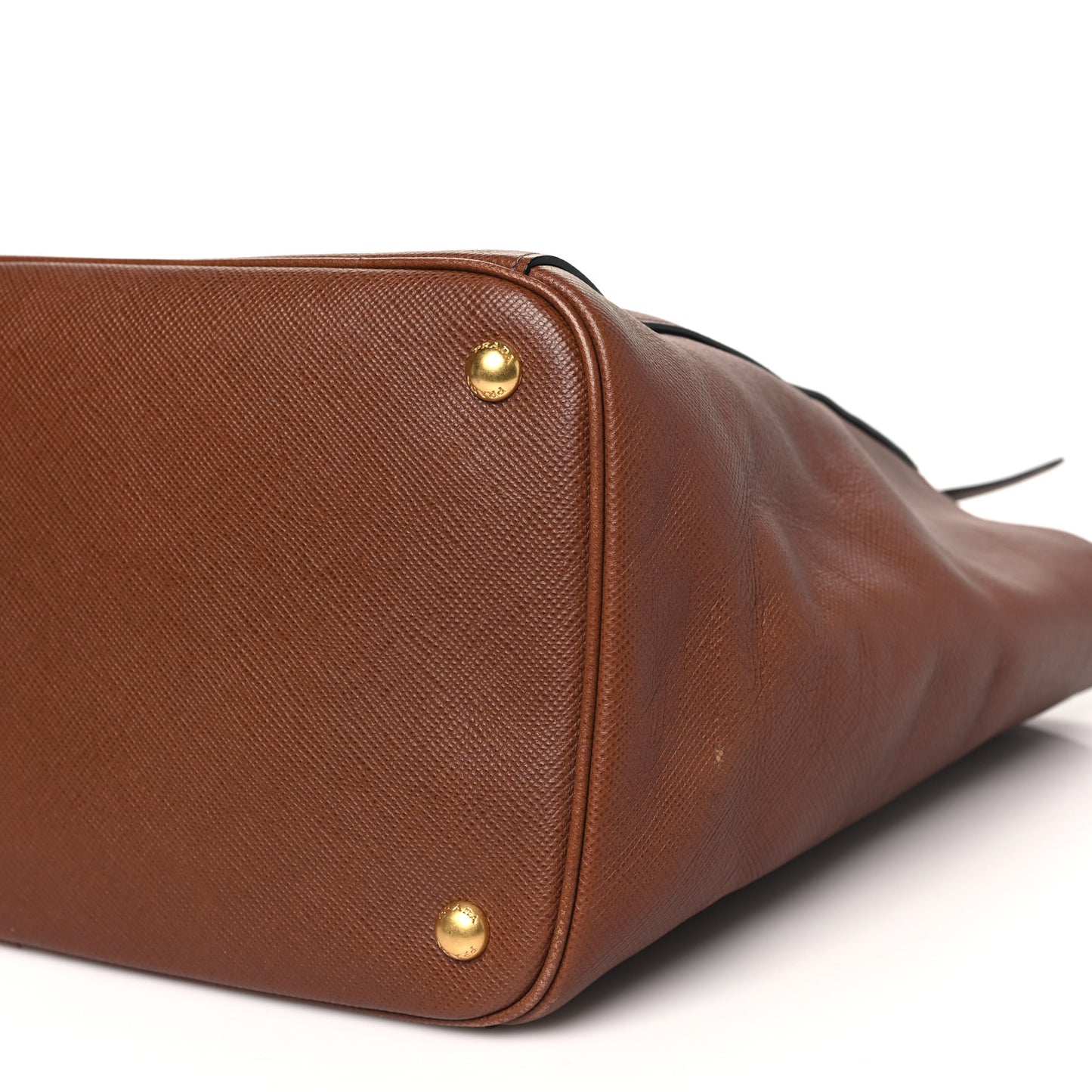 Saffiano Cuir Front Pocket Tote Palissandro