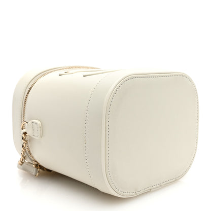 Chanel Lambskin Timeless Vanity Cosmetic Case White 4 of 10