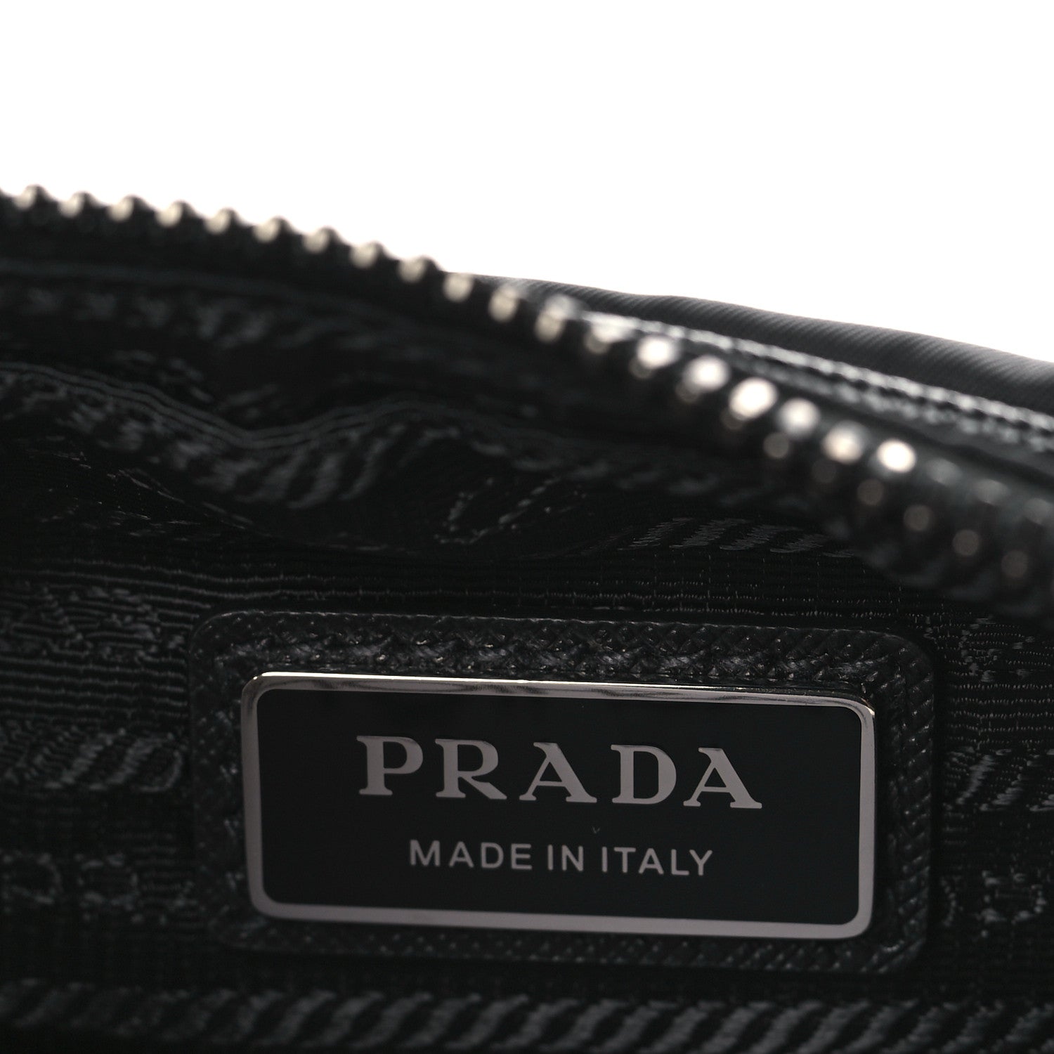 Prada Re-Nylon Saffiano Pocket Single Snap Buckle Shoulder Bag Black 6 of 9