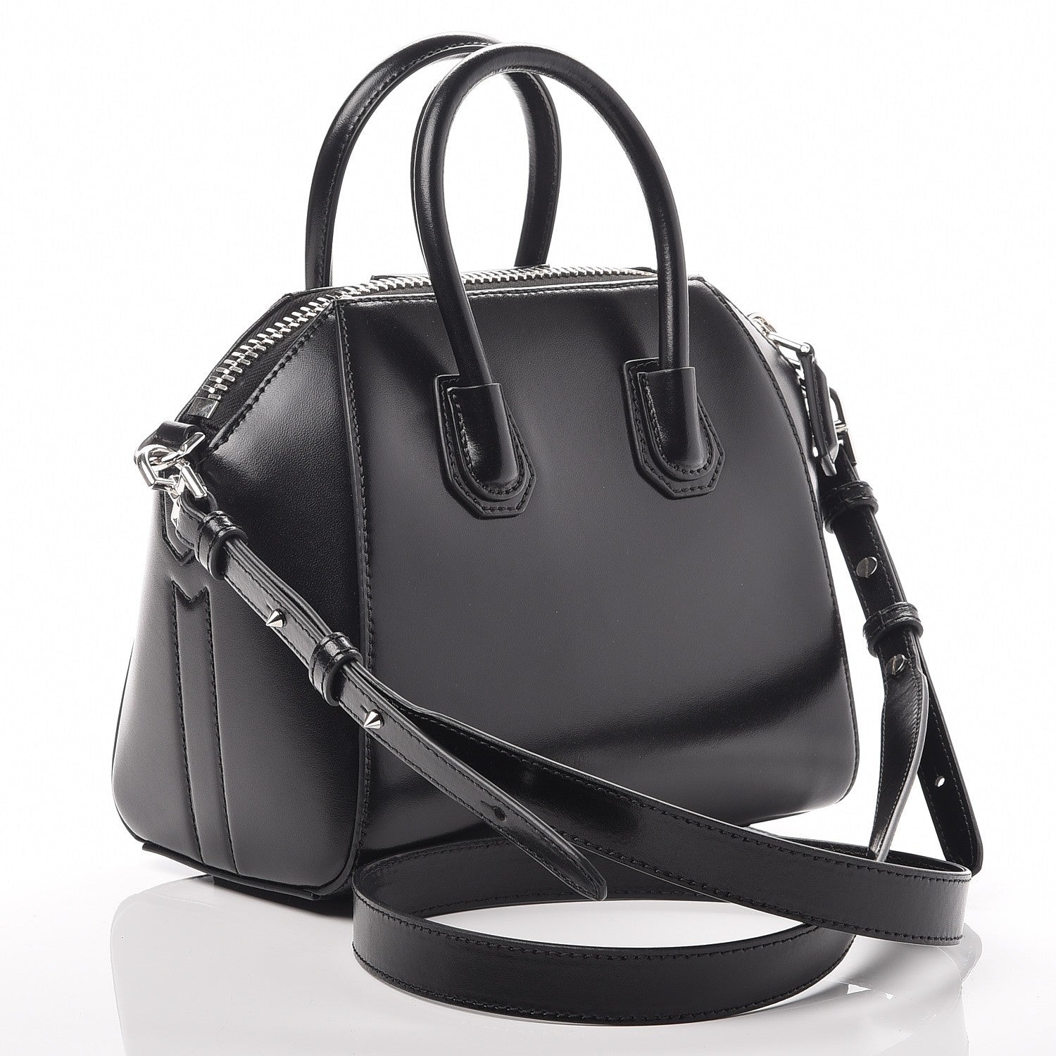 Givenchy Shiny Lord Calfskin Mini Antigona Black 3 of 7