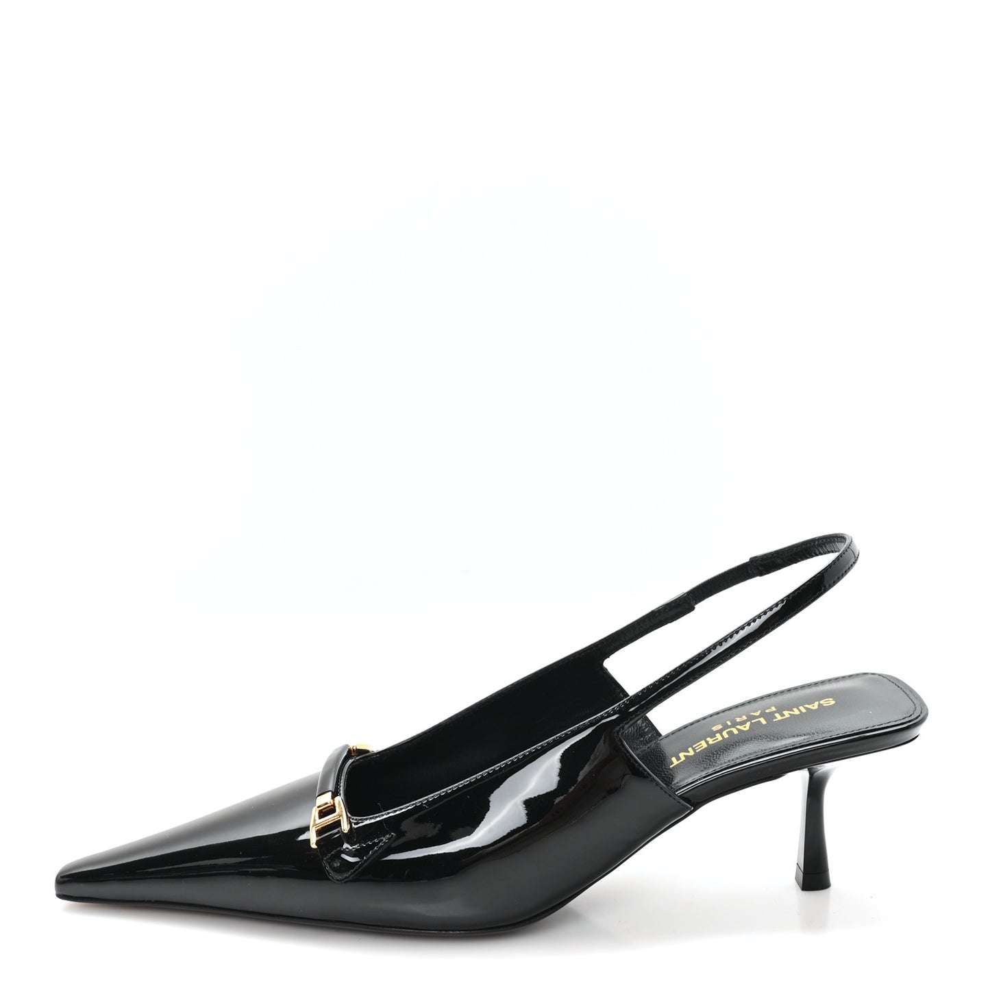 Patent Bade Slingback Pumps 36 Black