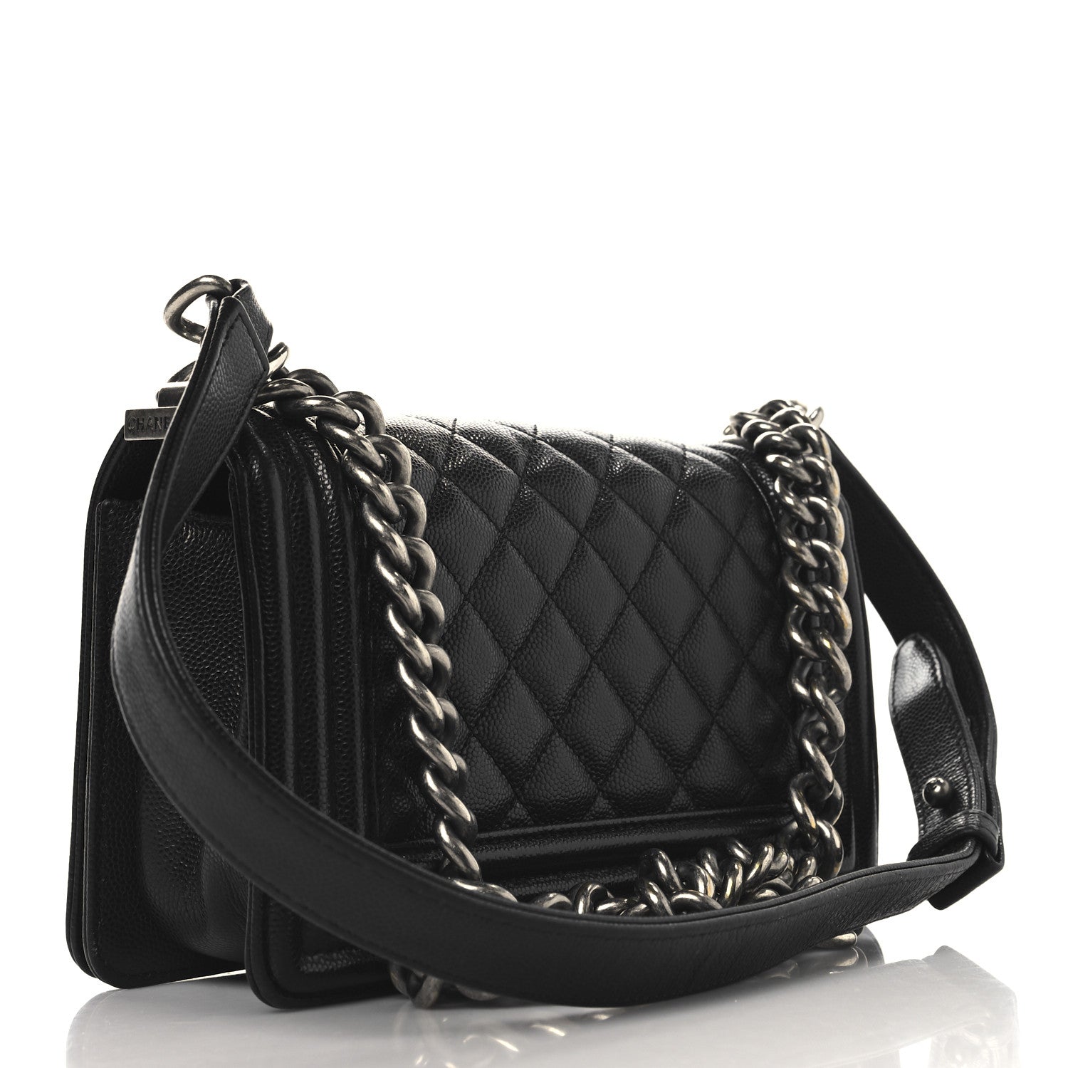 Chanel Caviar Quilted Small Boy Flap Black 3 of 12