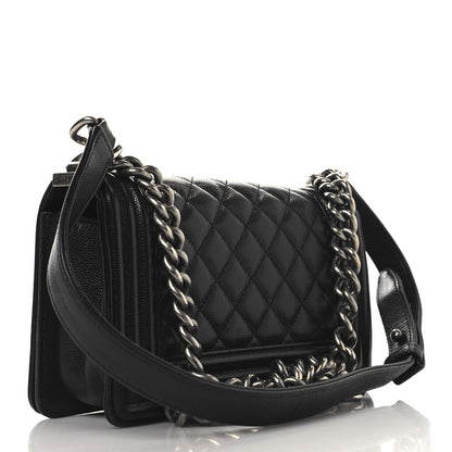 Chanel Caviar Quilted Small Boy Flap Black 3 of 12