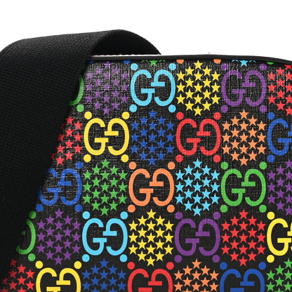 Gucci GG Supreme Monogram Psychedelic Shoulder Bag Black Multicolor Sugar Pink 8 of 10
