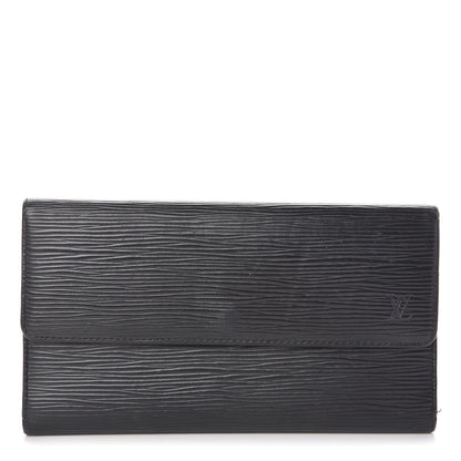Louis Vuitton Epi Porte Tresor International Wallet Black 1 of 11