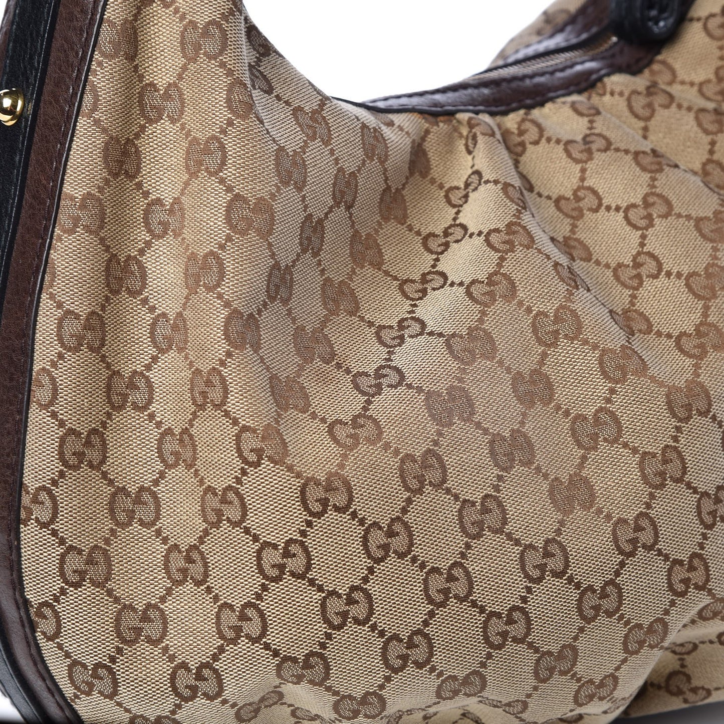 Monogram Medium Interlocking Hobo Dark Brown