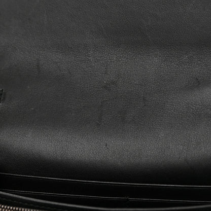 Gucci Velvet Matelasse GG Marmont Chain Wallet Black 12 of 18