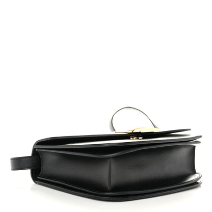 Salvatore Ferragamo Dappled Calfskin XS Fiamma Crossbody Bag Black 4 of 10
