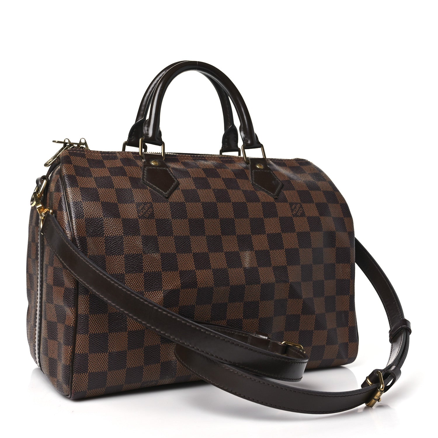 Louis Vuitton Damier Ebene Speedy Bandouliere 30 3 of 9