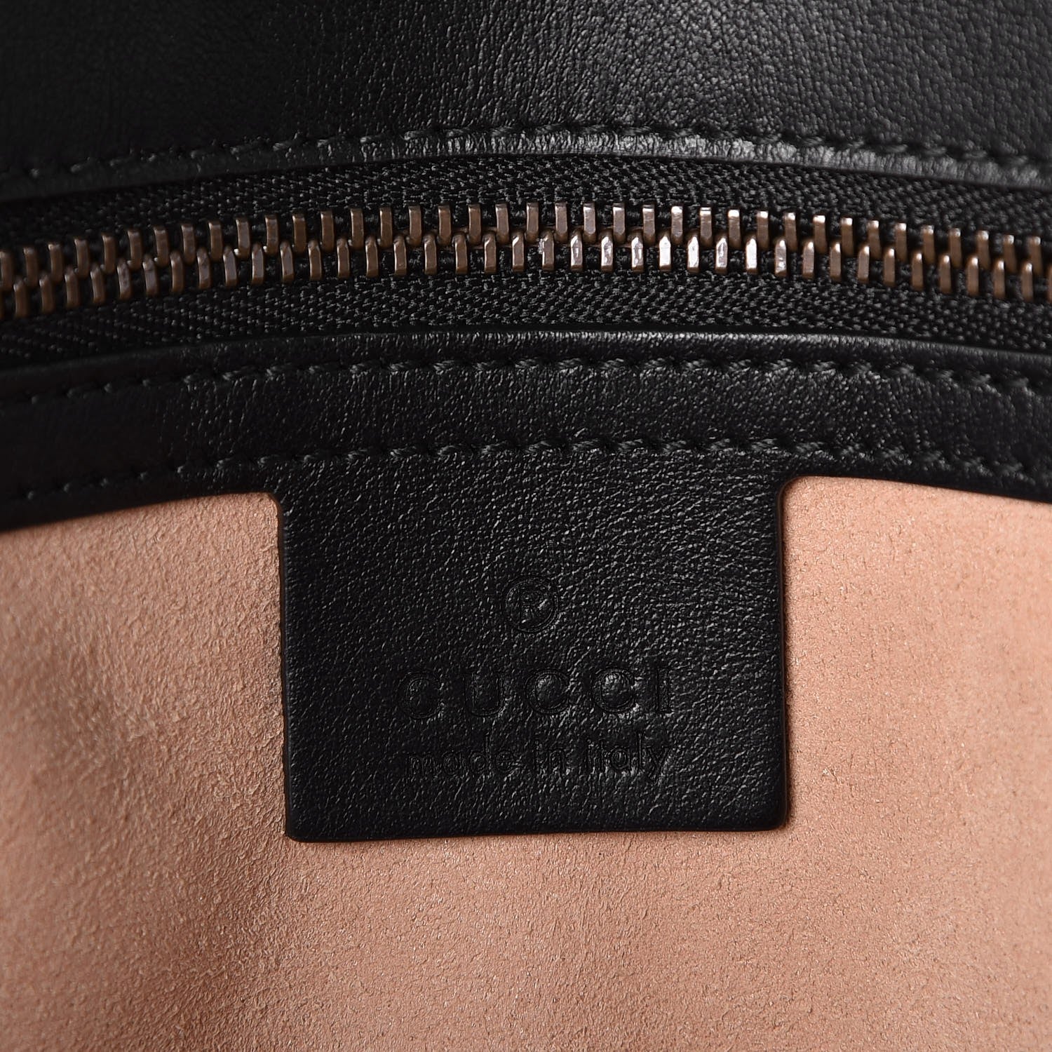 Gucci Calfskin Matelasse Large GG Marmont Shoulder Bag Black 6 of 7