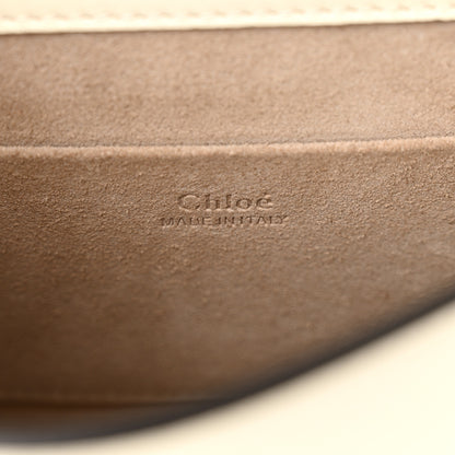 Chloe Calfskin Suede Quilted Small Nile Bracelet Bag Natural White 6 of 12