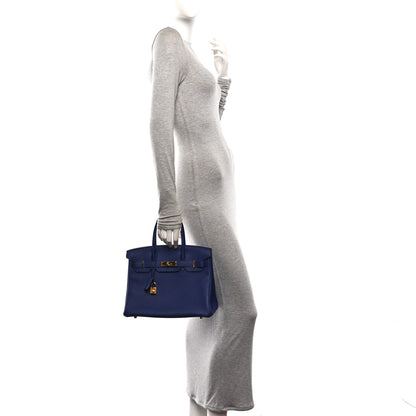 Hermes Togo Birkin 30 Bleu Encre 2 of 11