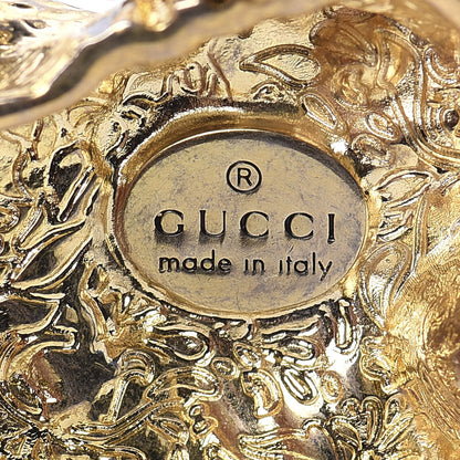 Gucci Metal Enamel Roaring Tiger Pendant Necklace Gold 6 of 6