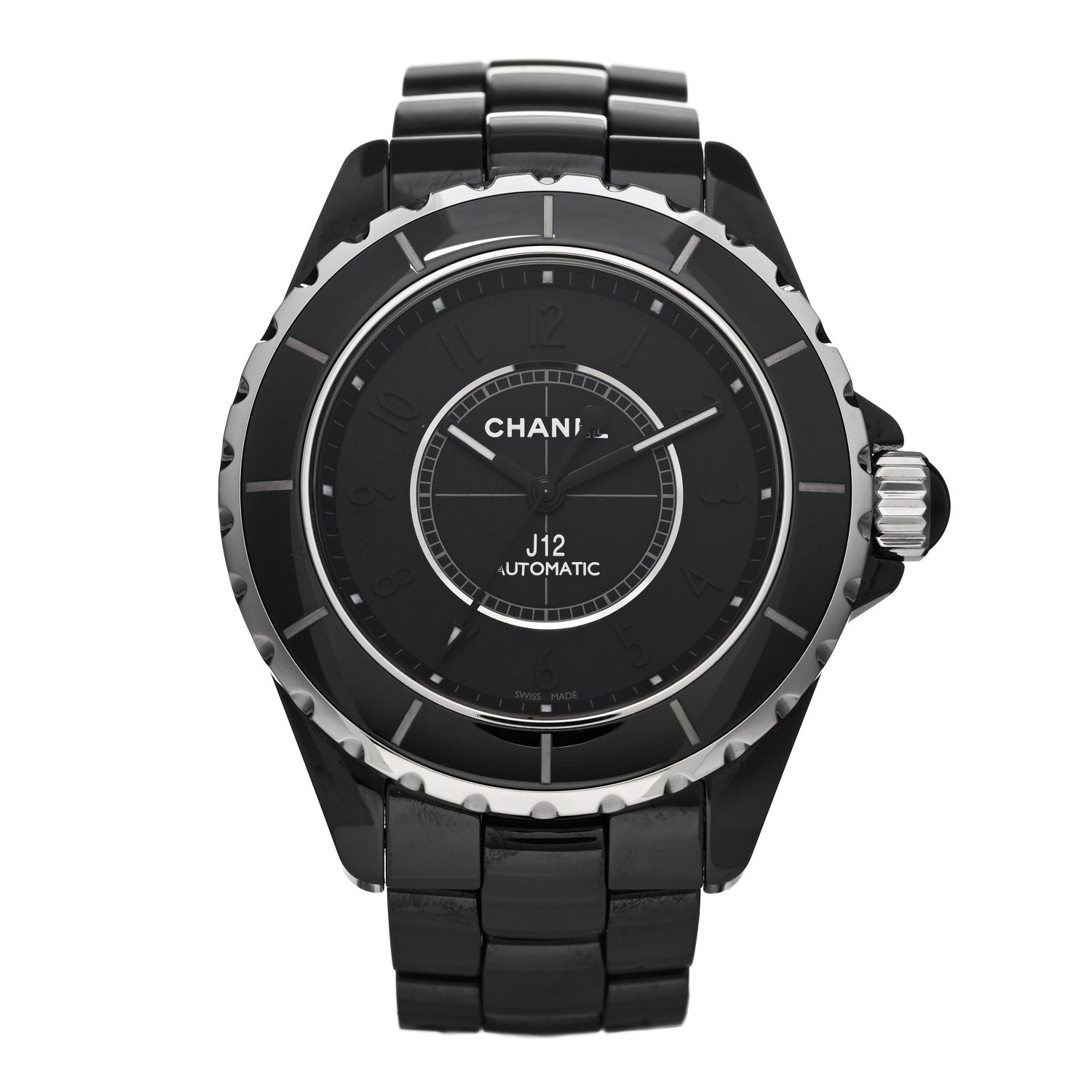 Chanel Stainless Steel Ceramic 38mm J12 Phantom Automatic Watch Black 1 of 5