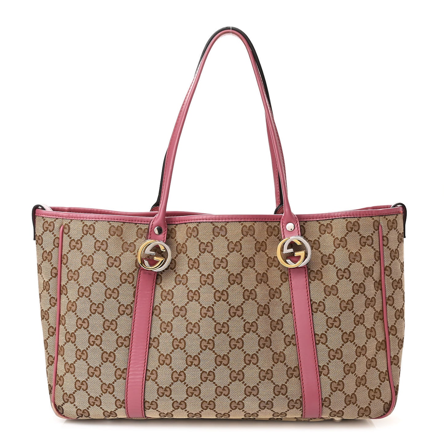 Monogram Medium Twins Tote Pink