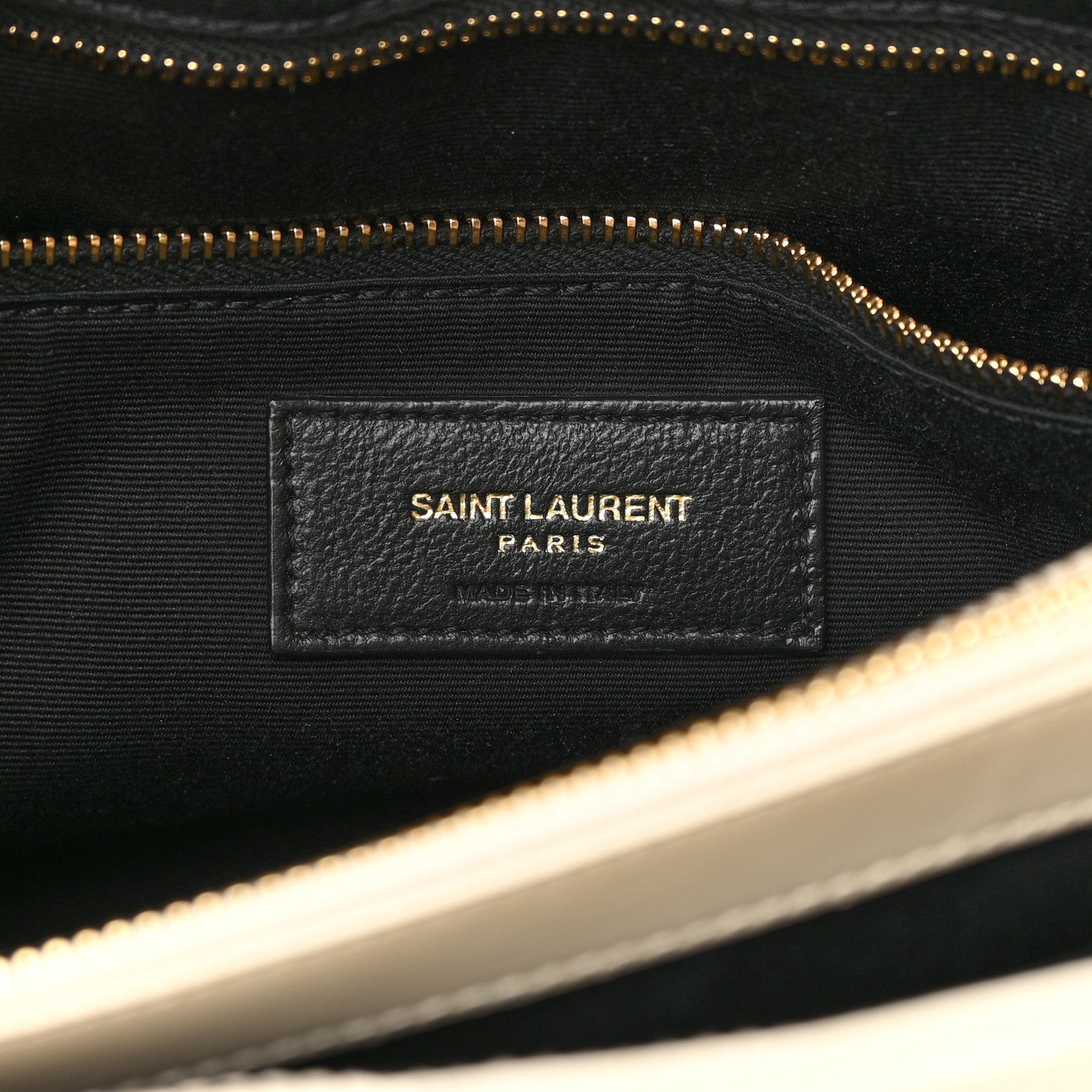 Saint Laurent Calfskin Y Quilted Monogram Medium Loulou Chain Satchel Crema Soft 6 of 13