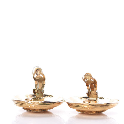 Chanel CC Clip On Earrings Gold 3 of 5