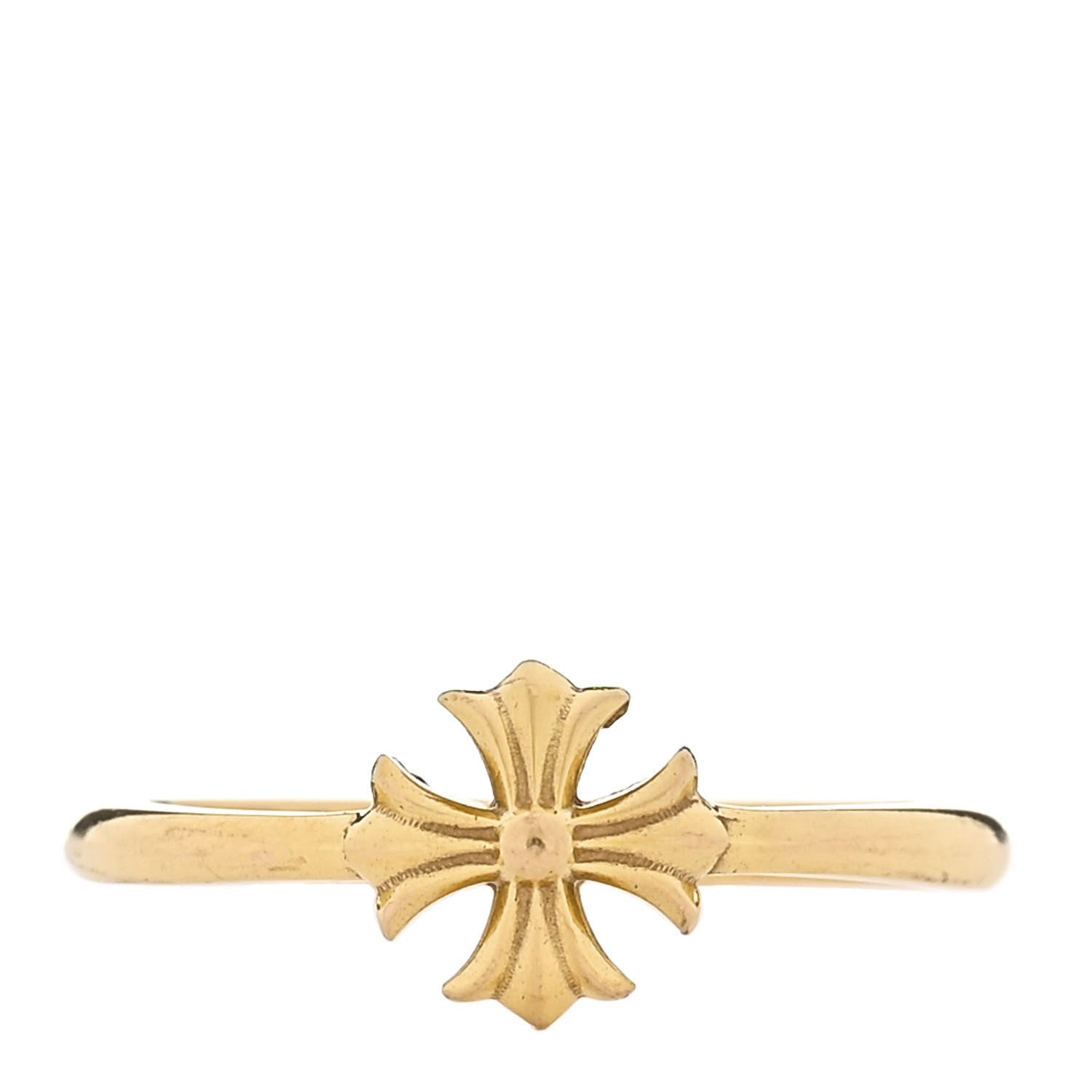 Chrome Hearts 22K Yellow Gold Bubblegum Ring 52 6 1 of 4